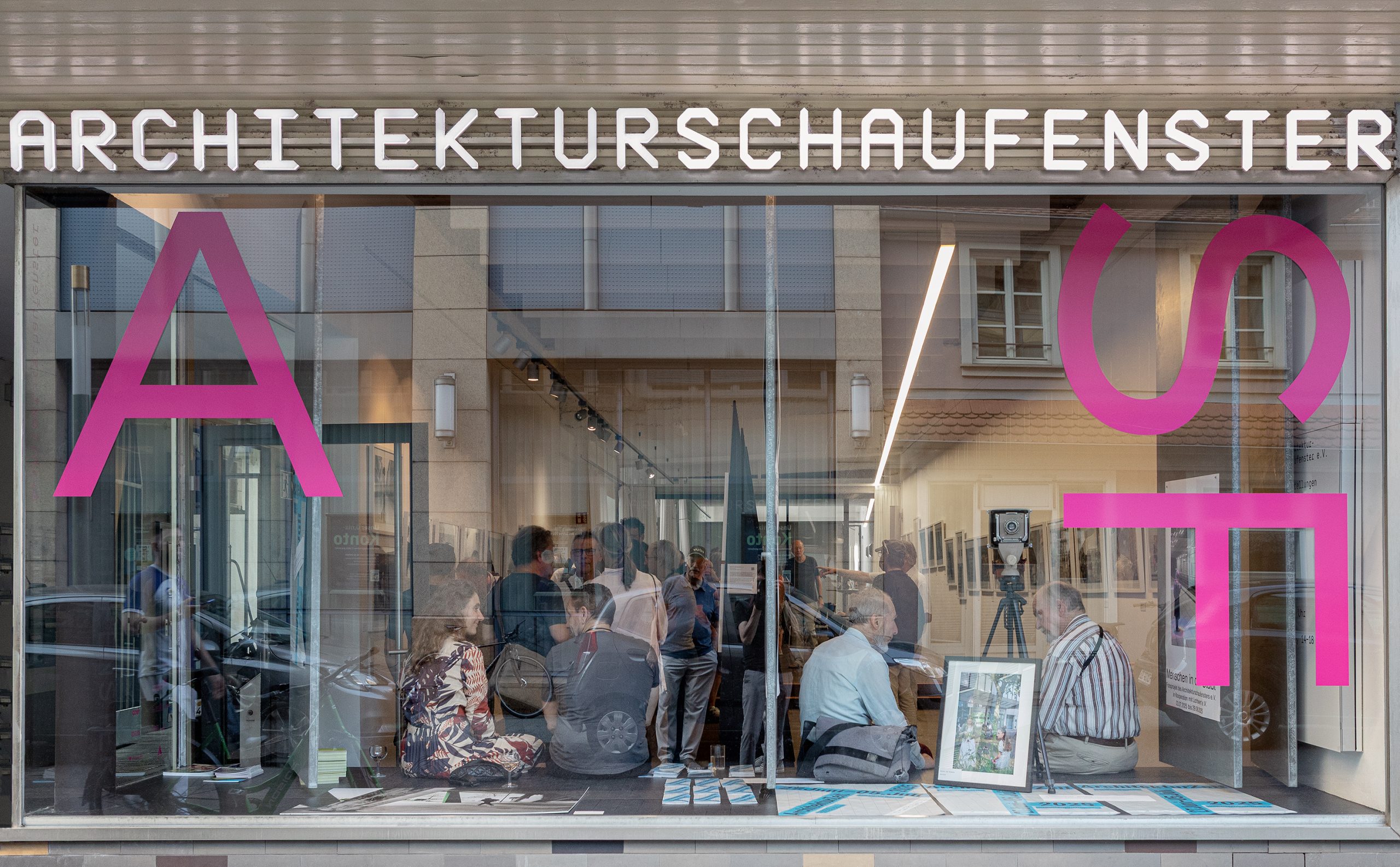 Außenansicht des Architekturschaufensters in Karlsruhe